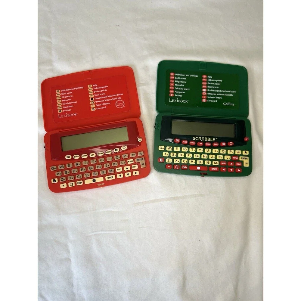 Electronic Lexibook Scrabble Dictionary Handheld 2x, Working, Read Below